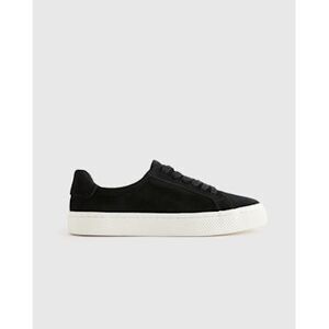 Quince Men Italian Suede Everyday Sneaker Black 6